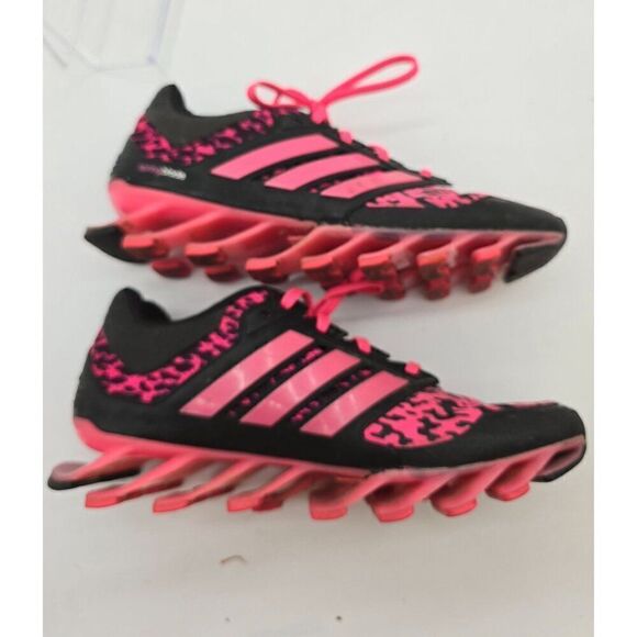 Adidas Springblade Women's Running Shoes Pink & Black Size 8 - Picture 7 of 9